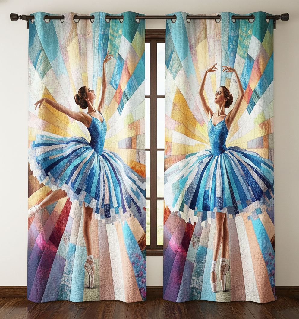 Elegant Ballerina Quilted Curtains GFTONT6553