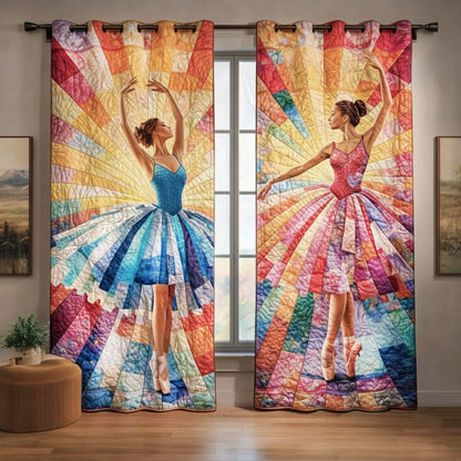 Elegant Ballerina Quilted Curtains GFTONT6554