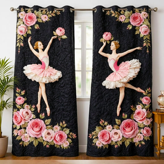 Rosie Ballerina Quilted Curtains GFTONT6555