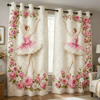 Rosie Ballerina Quilted Curtains GFTONT6556