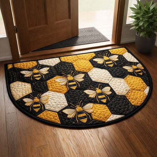 Honey Beehive Quilted Welcome Mat GFTONT6558