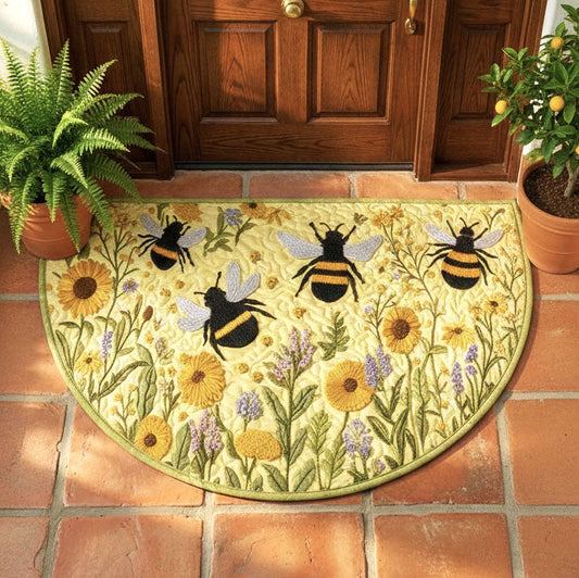 Bee Pollen Garden Quilted Welcome Mat GFTONT6561