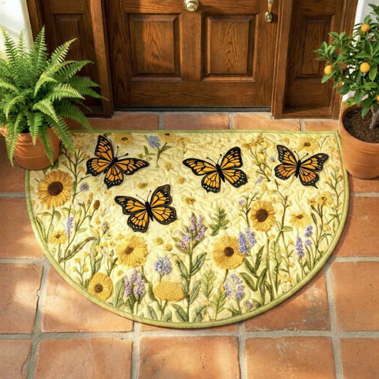 Butterfly Meadow Quilted Welcome Mat GFTONT6584