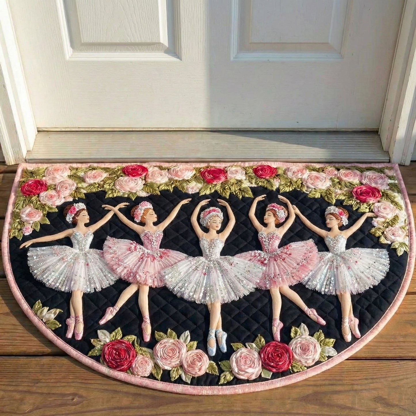Rosie Ballerina Quilted Welcome Mat GFTONT6587