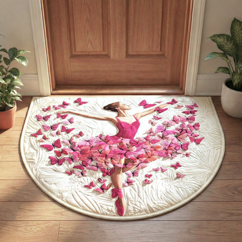 Elegant Ballerina Quilted Welcome Mat GFTONT6589