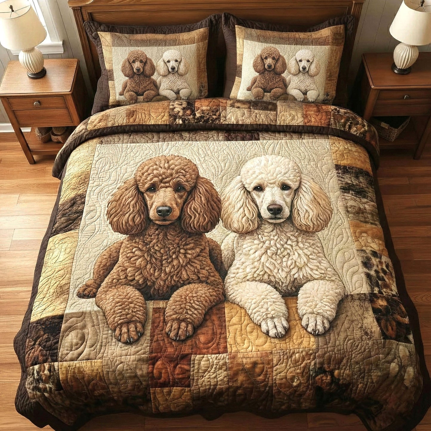 Pawfect Duo 3-Piece Quilted Bedding Set GFTONT6608