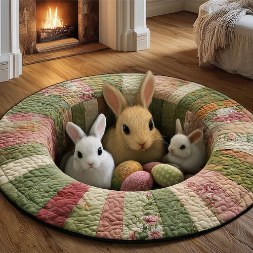 Easter Bunnies Quilted Round Mat GFTONT6626