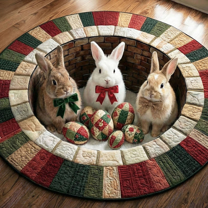 Easter Bunnies Quilted Round Mat GFTONT6627