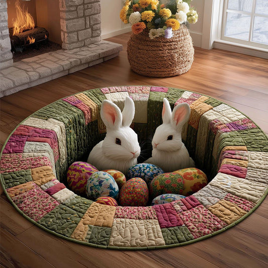 Easter Bunnies Quilted Round Mat GFTONT6628