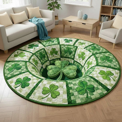 Shamrock Quilted Round Mat GFTONT6637