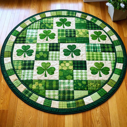 Shamrock Quilted Round Mat GFTONT6638