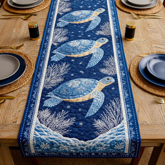 Sea Turtles Quilted Table Runner GFTONT6653