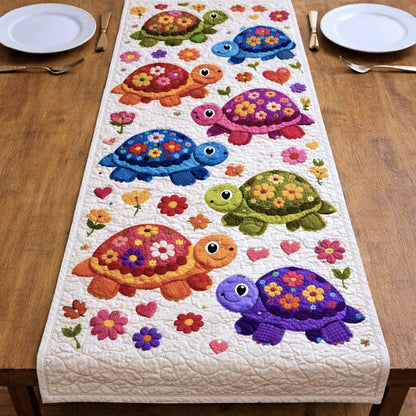 Vintage Turtles Quilted Table Runner GFTONT6655
