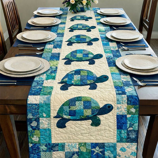 Sea Turtles Quilted Table Runner GFTONT6656