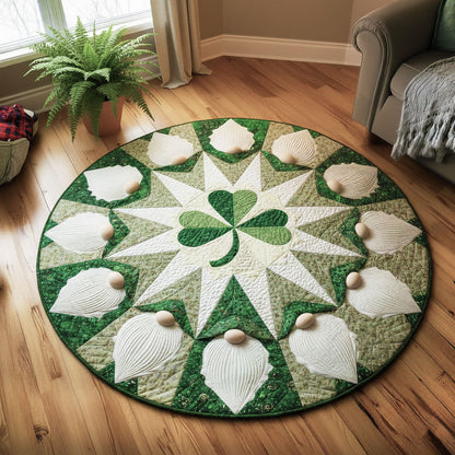 Shamrock Gnome Quilted Round Mat GFTONT6665
