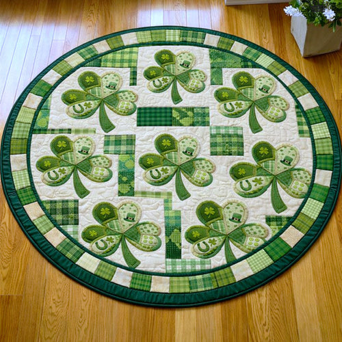 Shamrock Quilted Round Mat GFTONT6667
