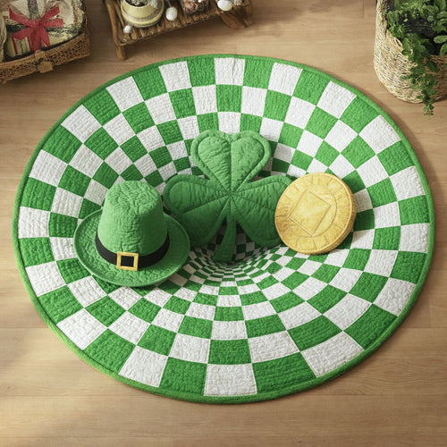 St Patrick Day Quilted Round Mat GFTONT6669
