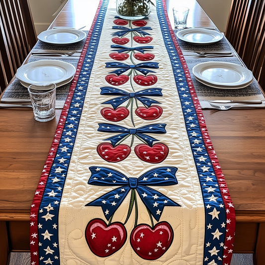 Cherries Quilted Table Runner GFTONT689