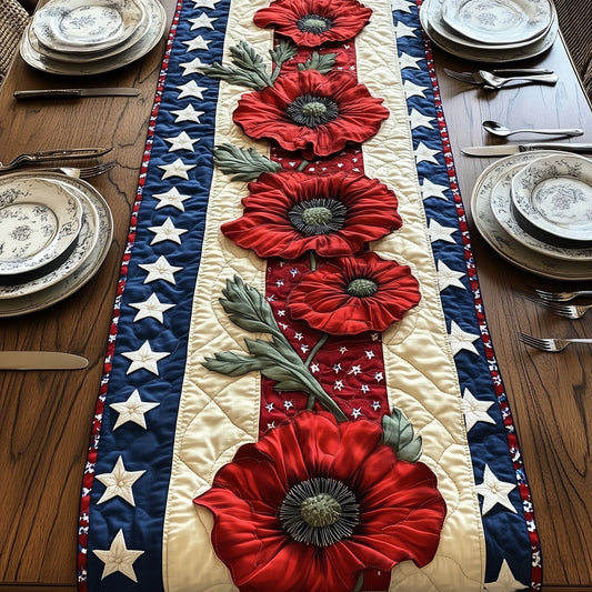 Poppies Quilted Table Runner GFTONT779