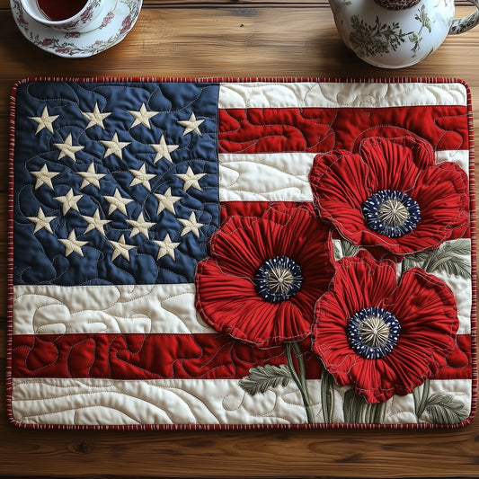 Patriot Petal Quilted Placemat GFTONT932