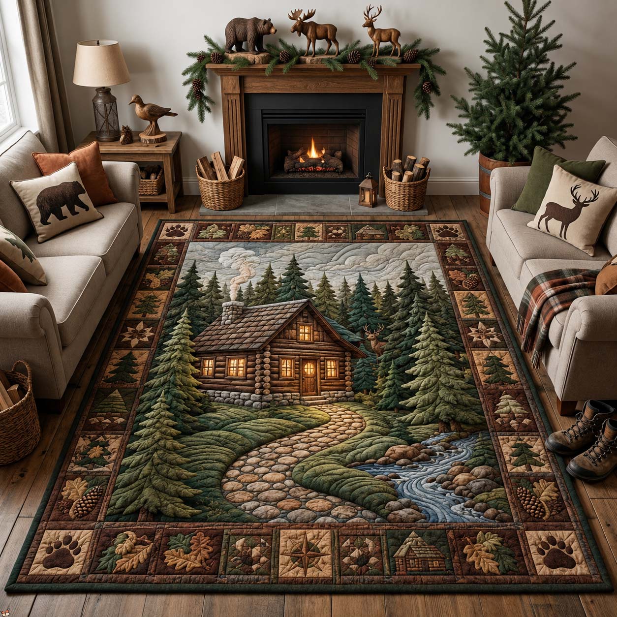 Cabin & Lodge Area Rug GFTONTD2100