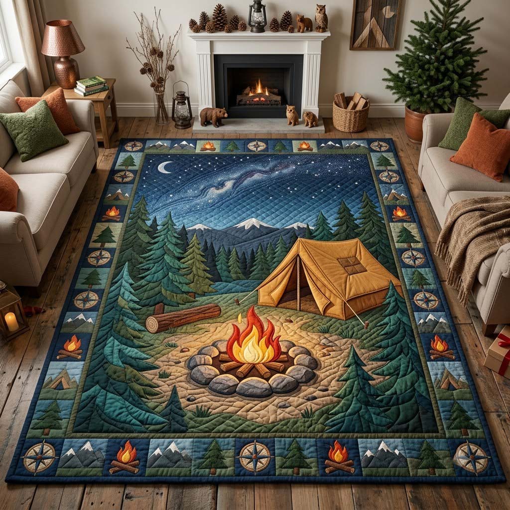 Campfire Beneath the Stars Area Rug GFTONTD2102