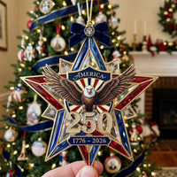 Crystal Eagle Star Christmas Mica Ornament GFTONTD2127
