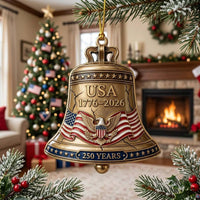 Liberty Bell Cloisonné Christmas Mica Ornament GFTONTD2128