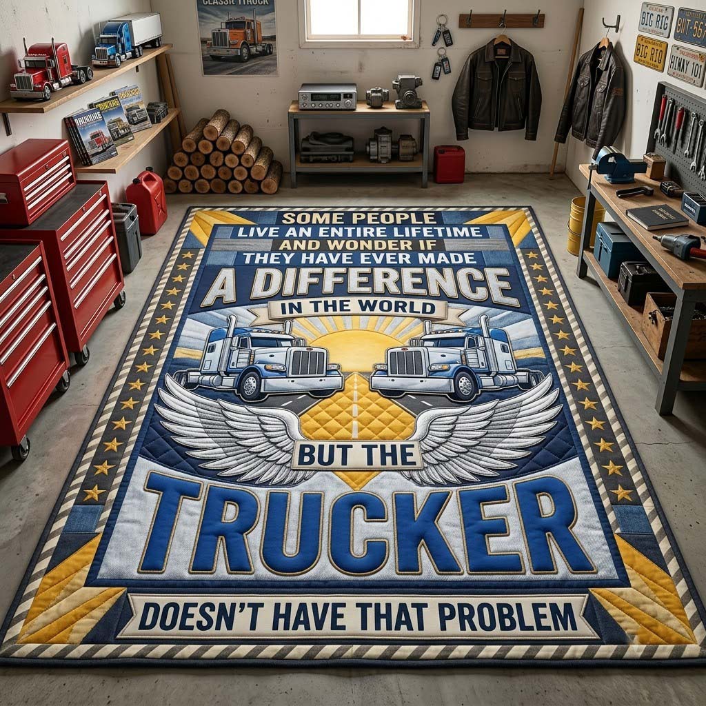 The Trucker Makes A Difference Area Rug GFTONTD2203