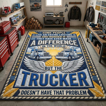 The Trucker Makes A Difference Area Rug GFTONTD2203