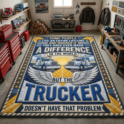 The Trucker Makes A Difference Area Rug GFTONTD2203
