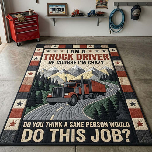 Crazy Truck Driver Area Rug GFTONTD2207