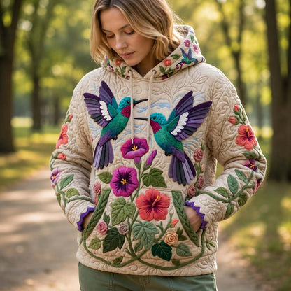 Hummingbird Knitted Garden Hoodie GFTONTD2226