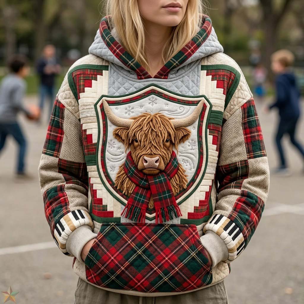 Highland Tartan Winter Hoodie GFTONTD2233