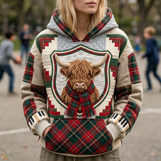 Highland Tartan Winter Hoodie GFTONTD2233