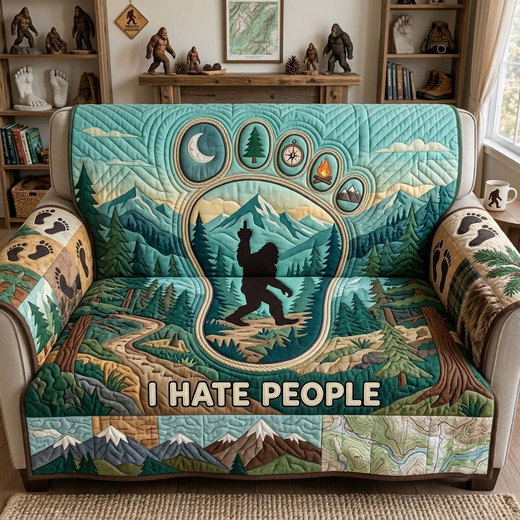 I Hate People Quilted Sofa Cover GFTONTD2249