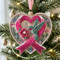 Wings of Hope Pink Christmas Mica Ornament GFTONTD2261