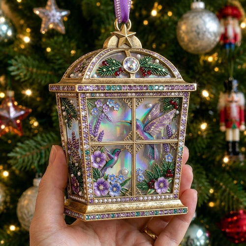 Hummingbird Lantern Christmas Mica Ornament GFTONTD2265