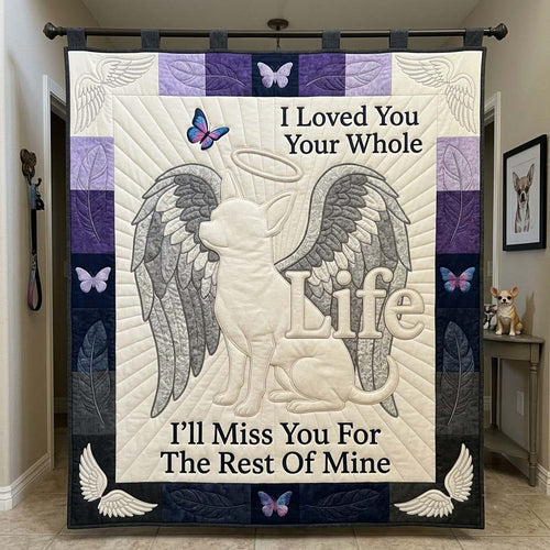 Chihuahua Tiny Paws Quilted Blanket GFTONTD2328