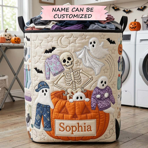 Dead Tired Laundry Club Quilted Laundry Basket QTCUZ GFTONTD2334