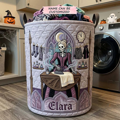 Dead Tired Laundry Club Quilted Laundry Basket QTCUZ GFTONTD2335