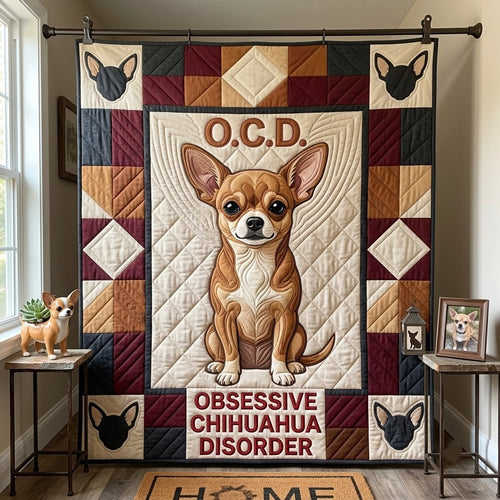 Chihuahua Tiny Paws Quilted Blanket GFTONTD2340
