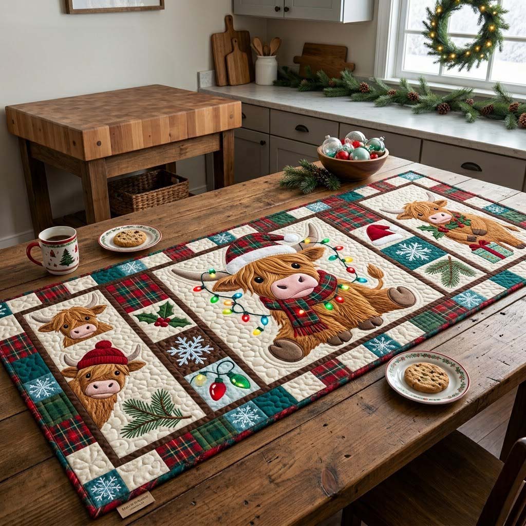 Christmas Magic Quilted Table Runner GFTONTD2371