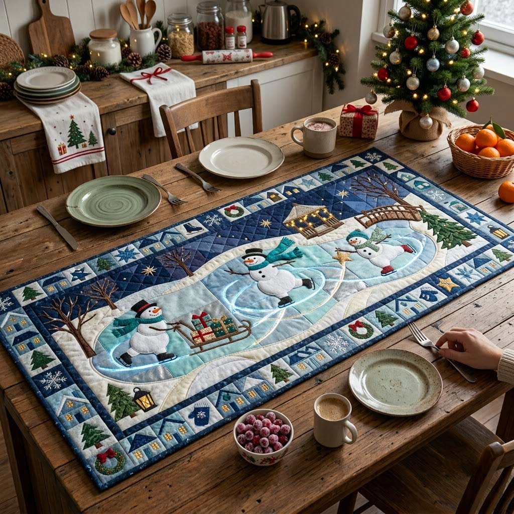 Christmas Magic Quilted Table Runner GFTONTD2377