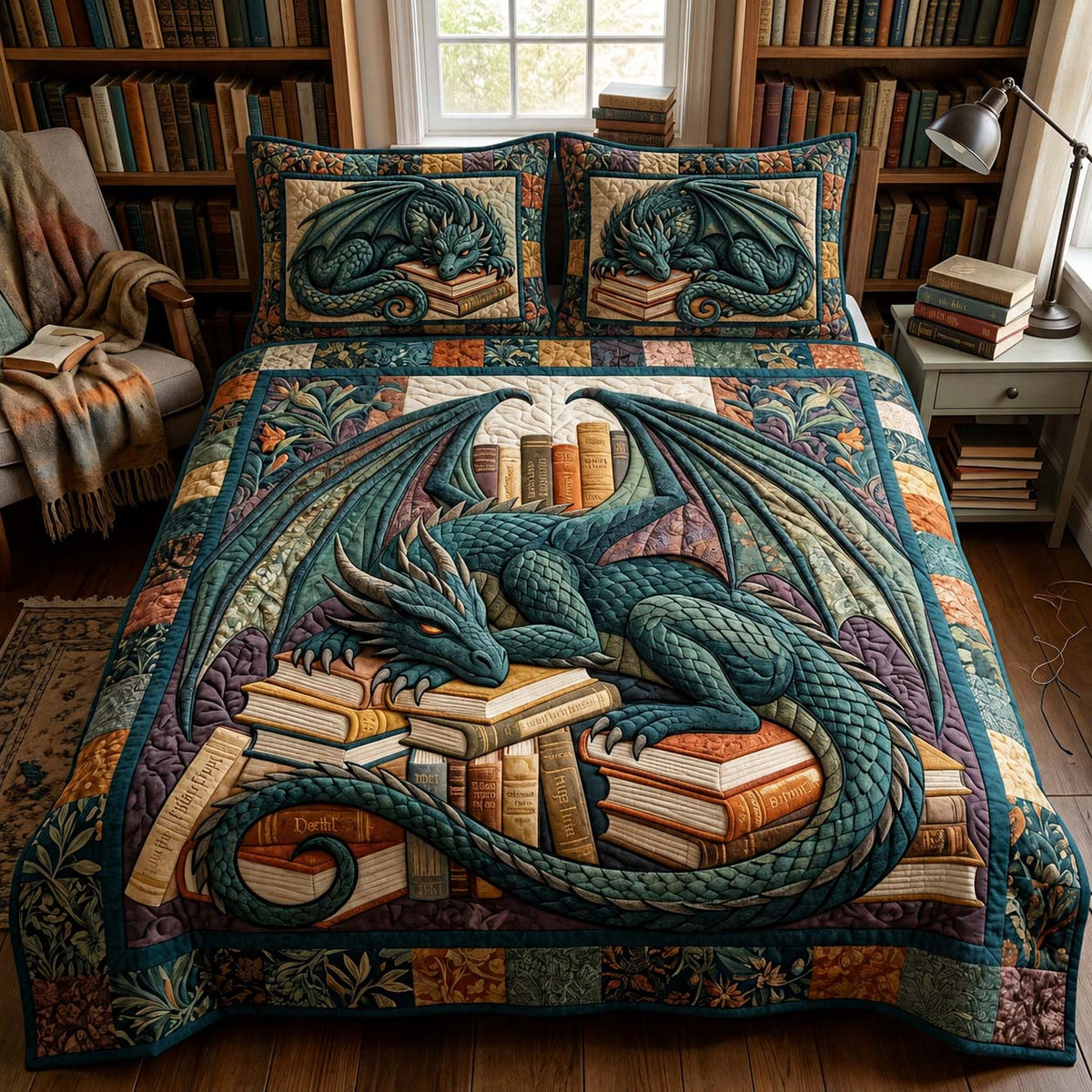 Wing of Dominion 3-Piece Quilted Bedding Set GFTONTD2382