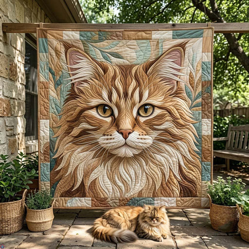 Whiskers in Stitches Quilted Blanket GFTONTD2386