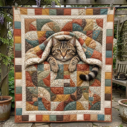 Whiskers in Stitches Quilted Blanket GFTONTD2392