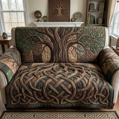 Roots of the Ancient Isles Quilted Sofa Cover GFTONTD2408