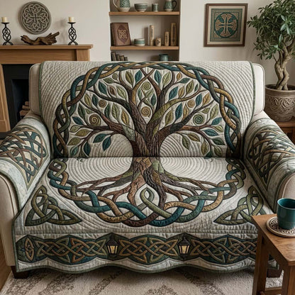 Roots of the Ancient Isles Quilted Sofa Cover GFTONTD2409