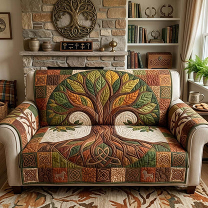 Roots of the Ancient Isles Quilted Sofa Cover GFTONTD2410